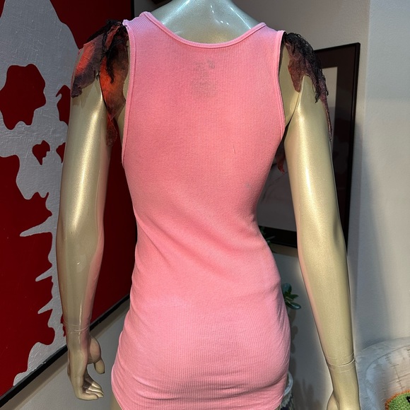 Sid Vicious punk rock Sex Pistols goth rave Harajuku flutter sleeve tanktop m - Picture 10 of 17